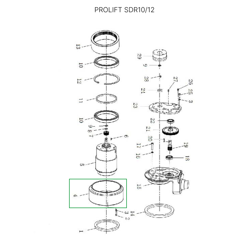 Ведущее колесо для штабелеров SDR 1-1,2 т, SD15, SD15L, SK15